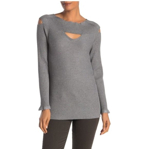 Cyrus Sweaters Devotion By Cyrus Cutout Knit Sweater Poshmark
